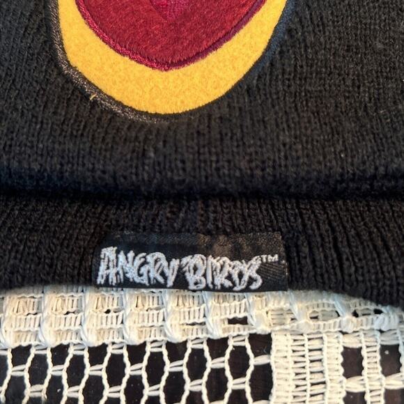 Angry Birds Brand Black Reversible Winter Trapper Hat Taboggan Video Geek - Picture 2 of 6
